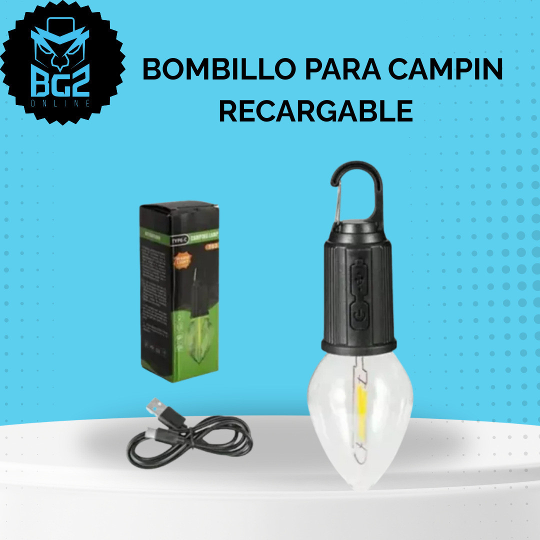BOMBILLO PARA CAMPIN RECARGABLE